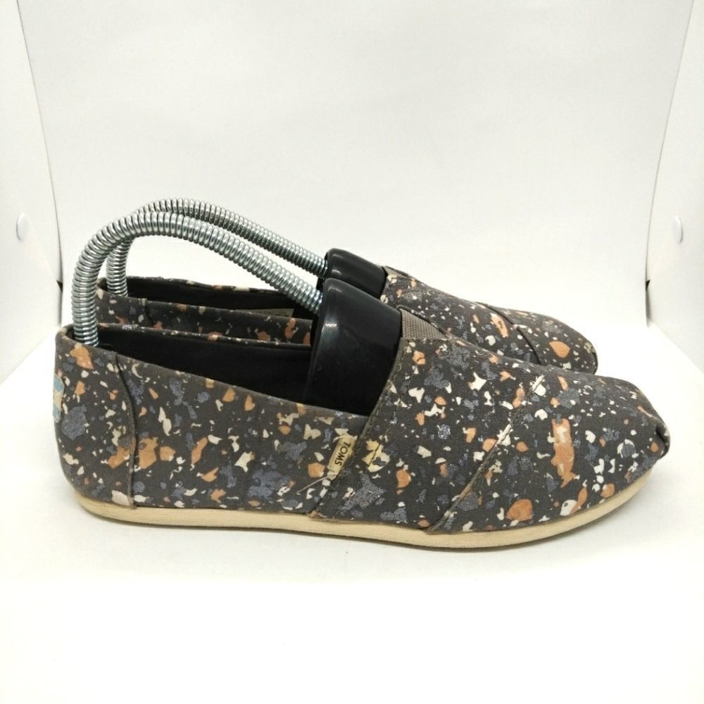 Toms Alpargata Canvas Flats Shoes Women's Size 8 Grey‎